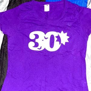 30th Birthday Purple Tee